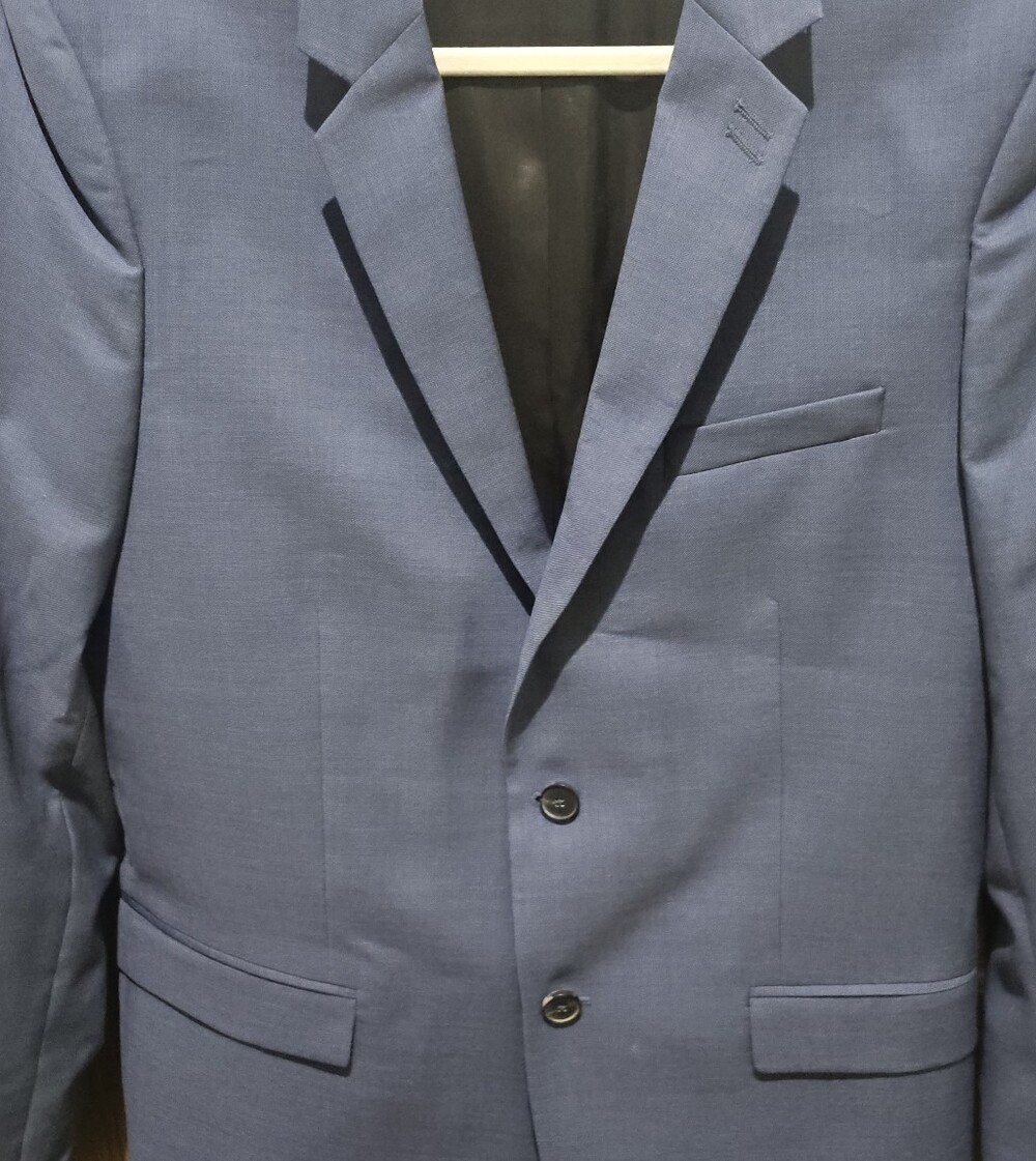 The Kooples Men's Light Blue Two-Button Blazer